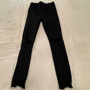 NWOT black ripped Abercrombie and Fitch jeans